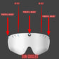 Magnetic Sun goggles for bike helmet