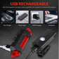 Set of Bike Lights, Rechargeable Bicycle Lights. USB Bike Lights Front & Back