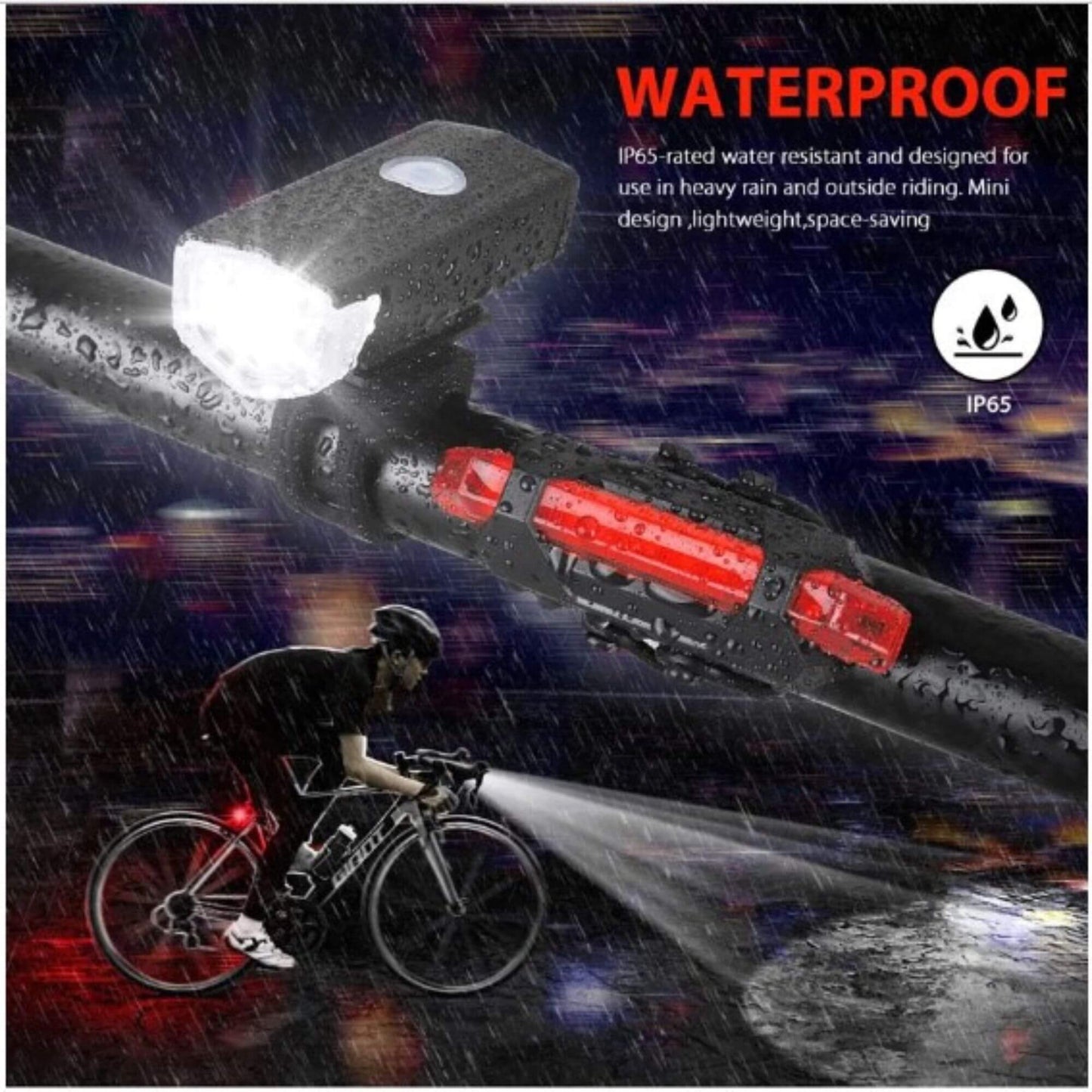 Water proof bicycle lights